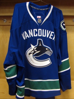 The new RBK jerseys of the Vancouver Canucks