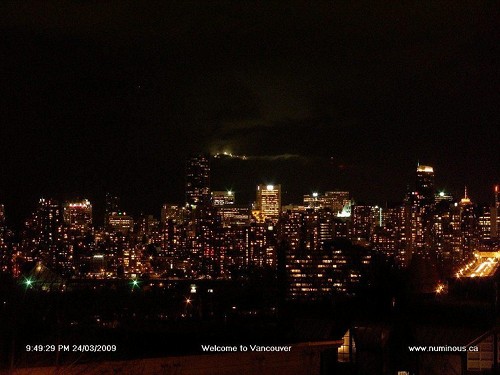 Downtown Vancouver on March 24, 2009 from numinous.ca